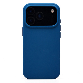 Кейс iPhone 17 Pro/18 Pro Silicone Case без логотипа темно-синий