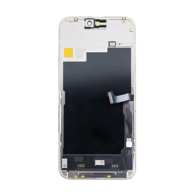 Дисплей для телефона iPhone 15 Pro Max в сборе Черный - (Soft OLED/Full HD/120 Гц) (с верификацией)