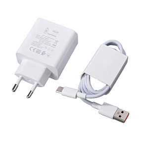 СЗУ+ Type-C Huawei SuperCharger 66W QC3.0 Белый