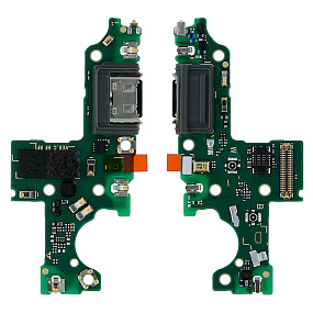 Шлейф Huawei Y8p/Honor 30i плата на системный разъем/микрофон - Премиум