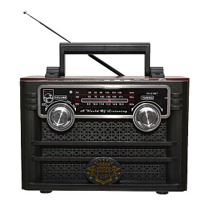 Радиоприемник GOLON RX-618BT коричневый/серый