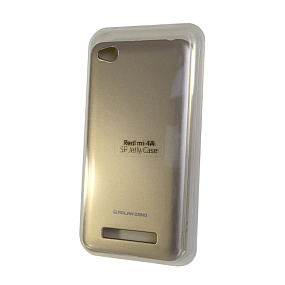 Силиконовый чехол Xiaomi Redmi 4A Molan Cano с блестками золото