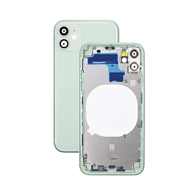 Корпус iPhone 11 Зеленый orig fabric(УЦЕНКА)нет сим лотка,1 кнопки 