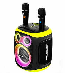 Колонка Hopestar Party 130 (Bluetooth/MicroSD/USB/AUX/Microphone) 120W черный(УЦЕНКА)повреждена упак