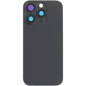 Задняя крышка iPhone 16 Pro в сборе со стеклом камеры Черный - orig fabric с креплением
