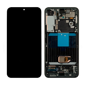 Дисплей для телефона Samsung S901B (S22) модуль Черный - Оригинал (SP)