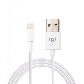 Дата кабель lightning - USB Baseus CAAPIPH5-LH02B1 белый 2м