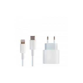 СЗУ-USB-C 20W+ Lightning Type-C Copy в коробке белый (УЦЕНКА) Б/У