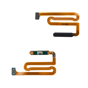 Шлейф Samsung M127F/A125F/A127F (M12/A12/A12 Nacho) сканер отпечатка пальцев Черный