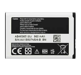 АКБ для телефона Samsung L700, M7500, F400, S3650, C3060, C5510, S5610, S5560 (AB463651BU) 