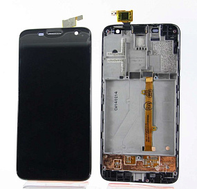 Дисплей для телефона Alcatel OT-6012D/OT-6012X (Idol Mini) в сборе с тачскрином Черный