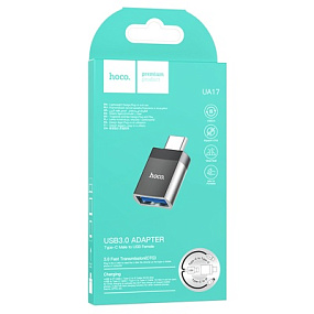 Переходник USB (мама) - Lightning (папа) Hoco (UA17)