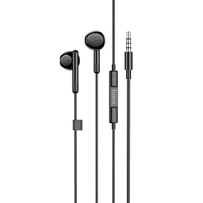 Наушники Hoco M93 внутриканальные с микрофоном черные
