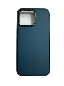 Кейс iPhone 15 Pro пластик PC084 синий