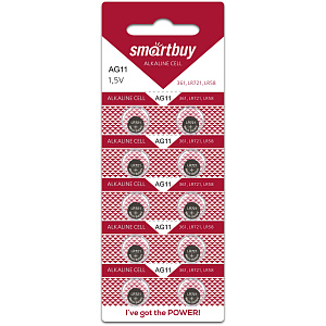 Батарейка SmartBuy AG11 10BL 1шт