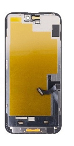 Дисплей для телефона iPhone 15 Plus в сборе Черный - (Soft OLED, Full HD) (площадка под IC)