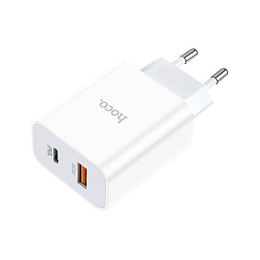 СЗУ-USB/Type-C Hoco C97A PD20W+QC3.0 белый