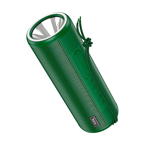Колонка Hoco HC11 (Bluetooth/MicroSD/USB/FM/AUX/фонарик) 5W темно-зеленый