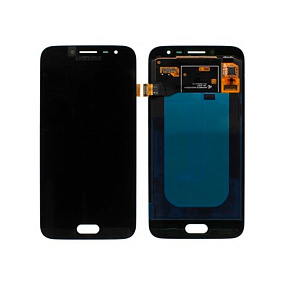 Дисплей для телефона Samsung J250F (J2 2018) в сборе с тачскрином Черный - AMOLED с регулировкой под