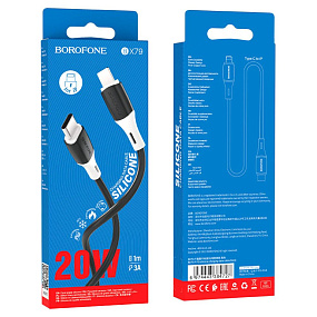 Дата кабель Type-C - Lightning Borofone BX79 3A 20W 1м черный