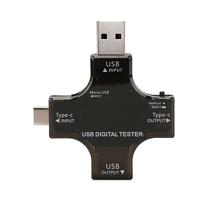 Тестер многофункциональный 12 в 1 (USB/Type-C/Micro)