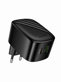 СЗУ-USB/Type-C Hoco CS102A PD30W+QC3.0 черный