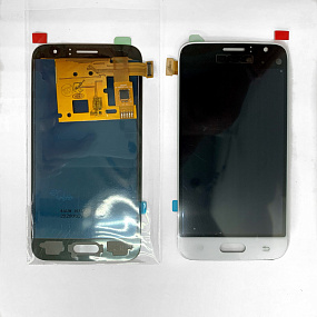 Дисплей для телефона Samsung J120F/J1 2016 в сборе с тачскрином Белый - AA (TFT)