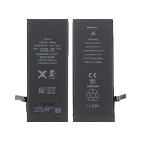 АКБ для телефона iPhone 6S усиленная 2200 mAh тех.пак.