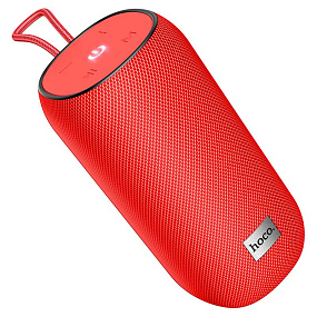 Колонка Hoco HC10 (Bluetooth/USB/FM/AUX) красный