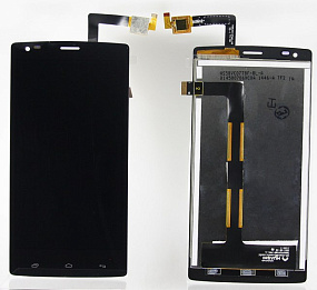 Дисплей для телефона Fly IQ4505 (Era Life 7) в сборе с тачскрином Черный