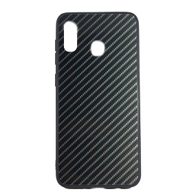 Задняя накладка для Samsung A205/A305 Galaxy A20/A30 стекло PS99 (1) черный