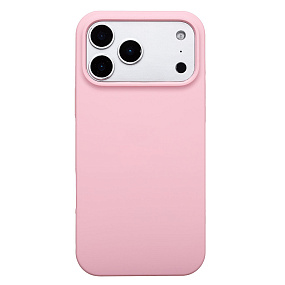 Кейс iPhone 17 Pro Max Silicone Case без логотипа розовый