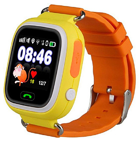Часы Smart Baby Watch Q90 (sim, android, ios, 2G, GPS) желтые