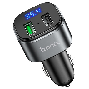 FM-модулятор Hoco E67 (Bluetooth, 2USB, QC3.0, дисплей)(УЦЕНКА)тех. пак