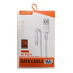 Дата кабель Lightning - USB Abodos DS33i 5A 1м белый