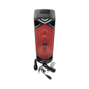 Колонка JBK-6515S (Bluetooth/Microphone/USB/TF/FM/AUX/TWS/LCD) 12W красная
