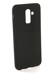 Силиконовый чехол для Samsung J810 Galaxy J8 (2018) матовый черный