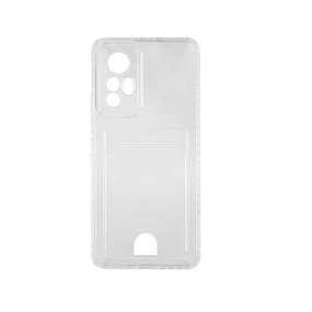 Силиконовый чехол Xiaomi Redmi Note 12 4G с визитницей прозрачный