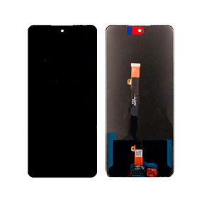 Дисплей для телефона Tecno Pova 2 в сборе с тачскрином Черный