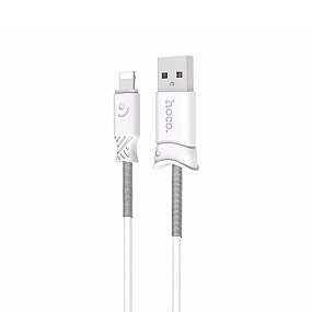 Дата кабель lightning - USB Hoco X24 2.4A 1м белый, тех.пак