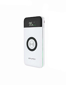 Портативное зарядное устройство Awei P71K Беспроводная зарядка 10000mAh белый