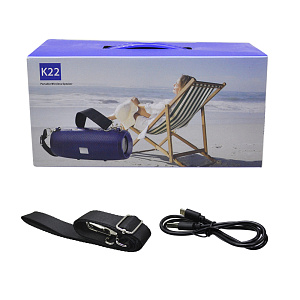 Колонка K22 (Bluetooth/MicroSD/USB/AUX) камуфляж