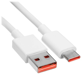 Дата кабель USB-Type-C Xiaomi (6A, 120W, чип Turbo Charger) белый тех. упаковка