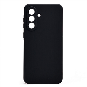 Силиконовый чехол для Samsung A366 Galaxy A36 с закрытой камерой черный