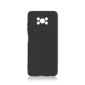 Силиконовый чехол Xiaomi Poco X3 Pro матовый черный