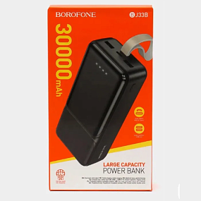 Портативное зарядное устройство Borofone BJ33B 2USB/Micro/Type-C 30000mAh черный