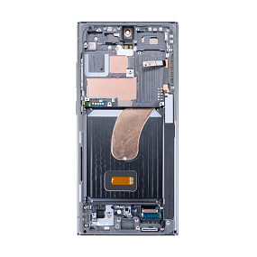 Дисплей для телефона Samsung S918B (S23 Ultra) модуль Зеленый - Оригинал