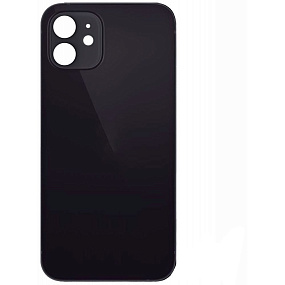 Задняя крышка iPhone 12 mini (стекло) черный orig fabric