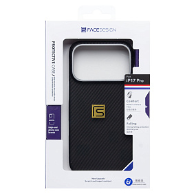 Кейс iPhone 17 Pro силикон SafeMag SM028 Carbon черный