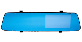 ВидеоРегистратор в зеркале заднего вида JS-16+выносная камера черный